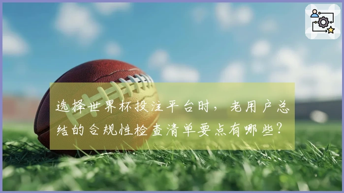 选择世界杯投注平台时，老用户总结的合规性检查清单要点有哪些？